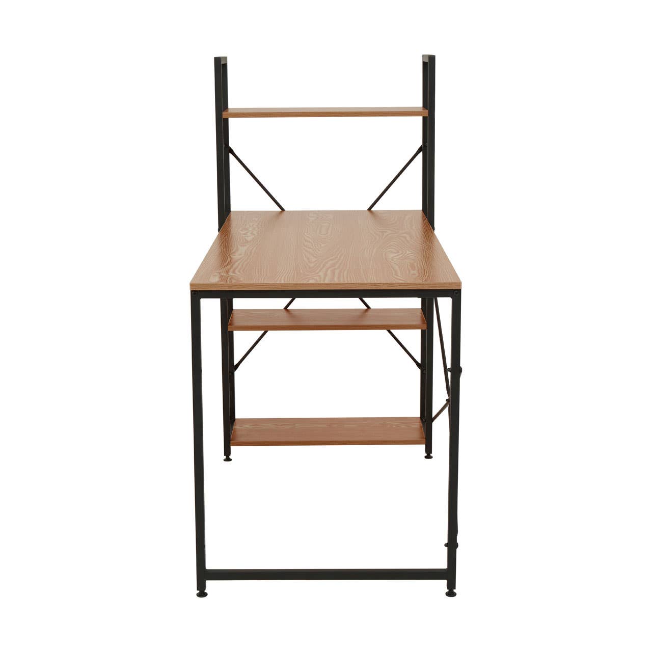 Red Pomelo Desk With Shelves