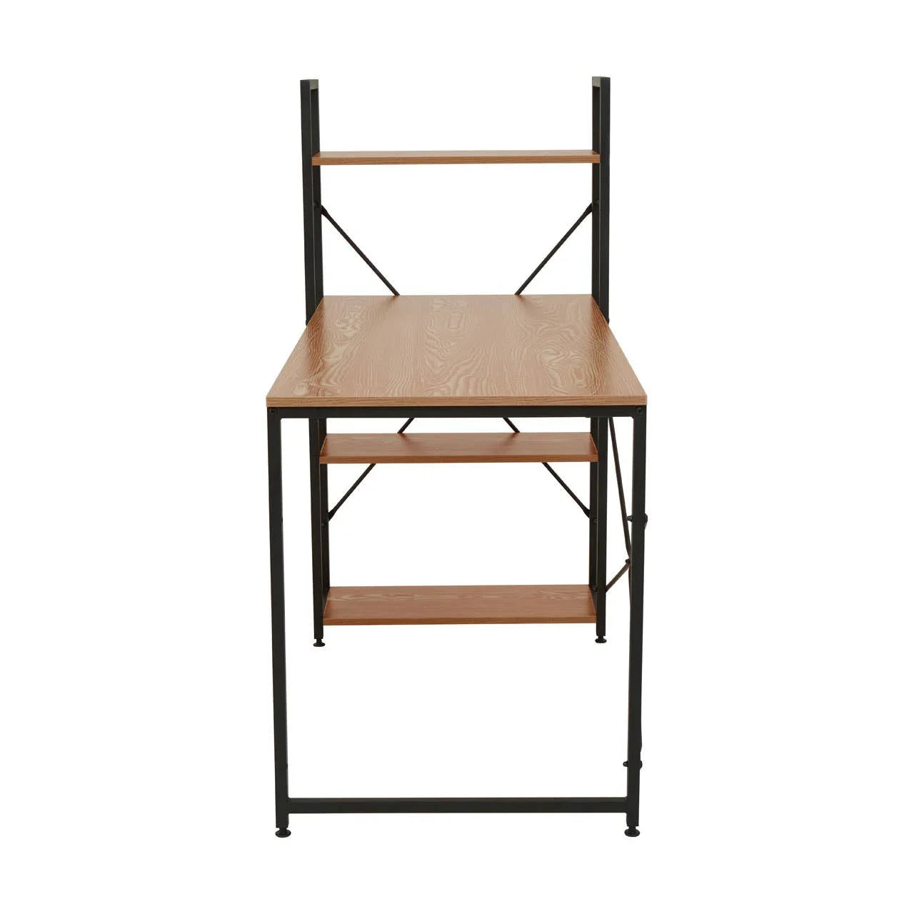 Red Pomelo Desk With Shelves