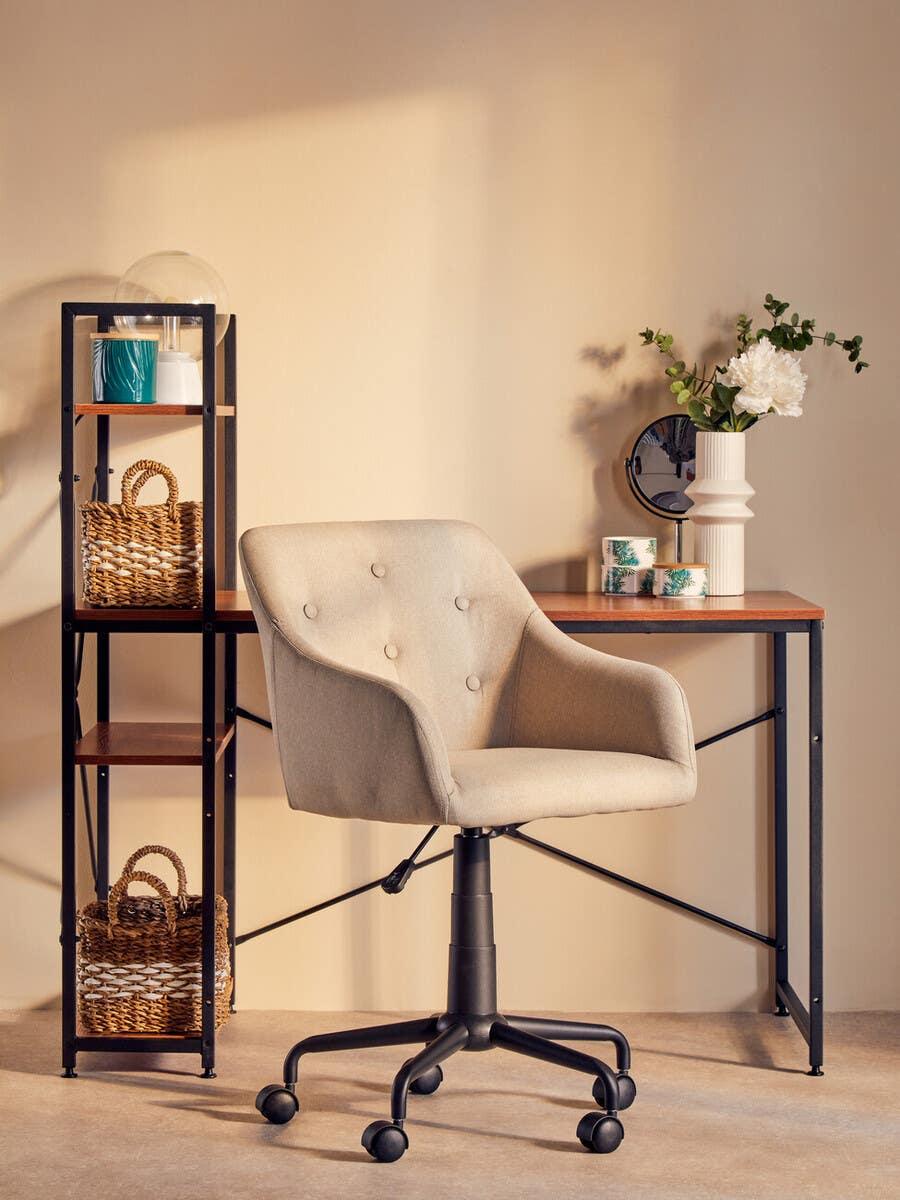 Red Pomelo Desk With Shelves