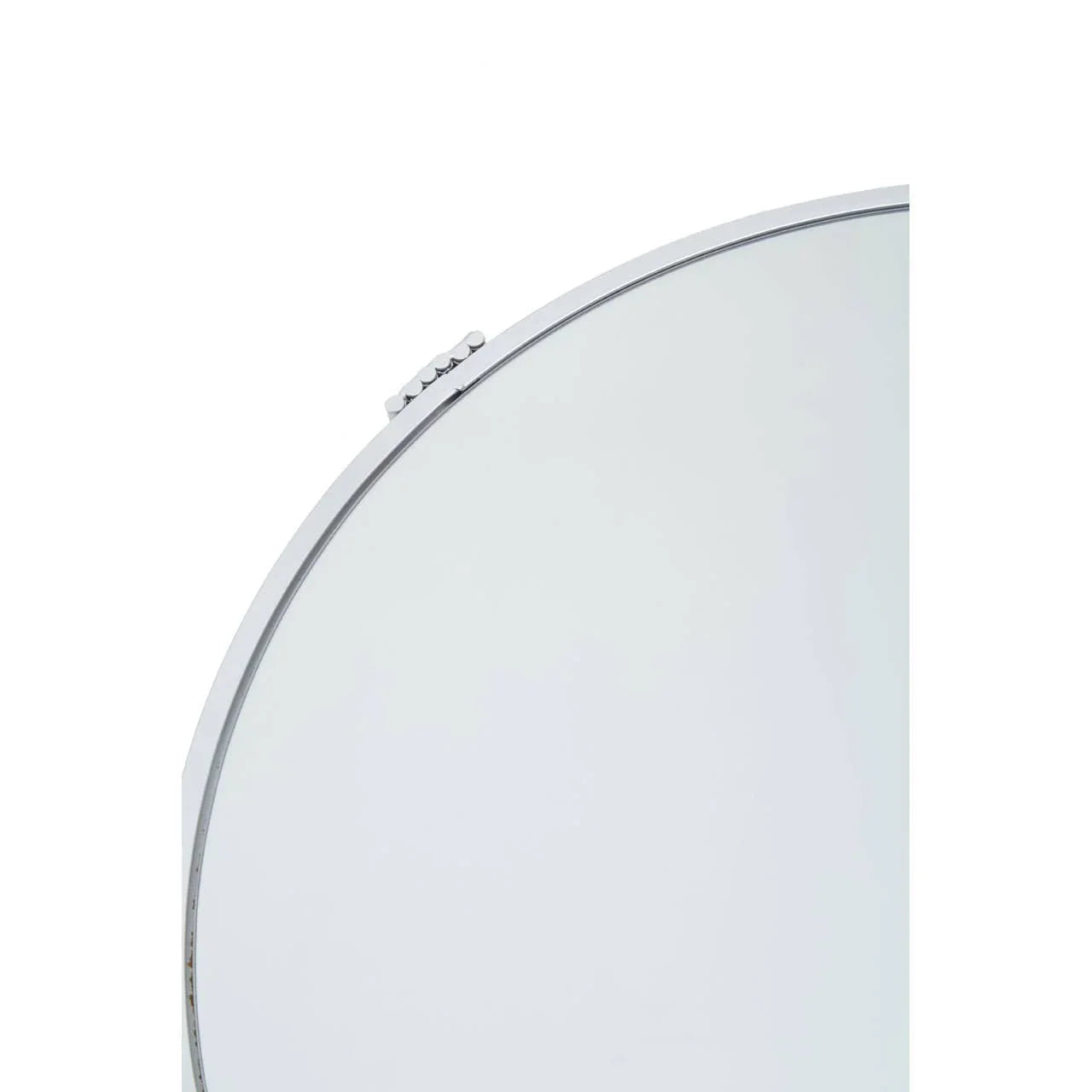 Silver Mirrored Round Table