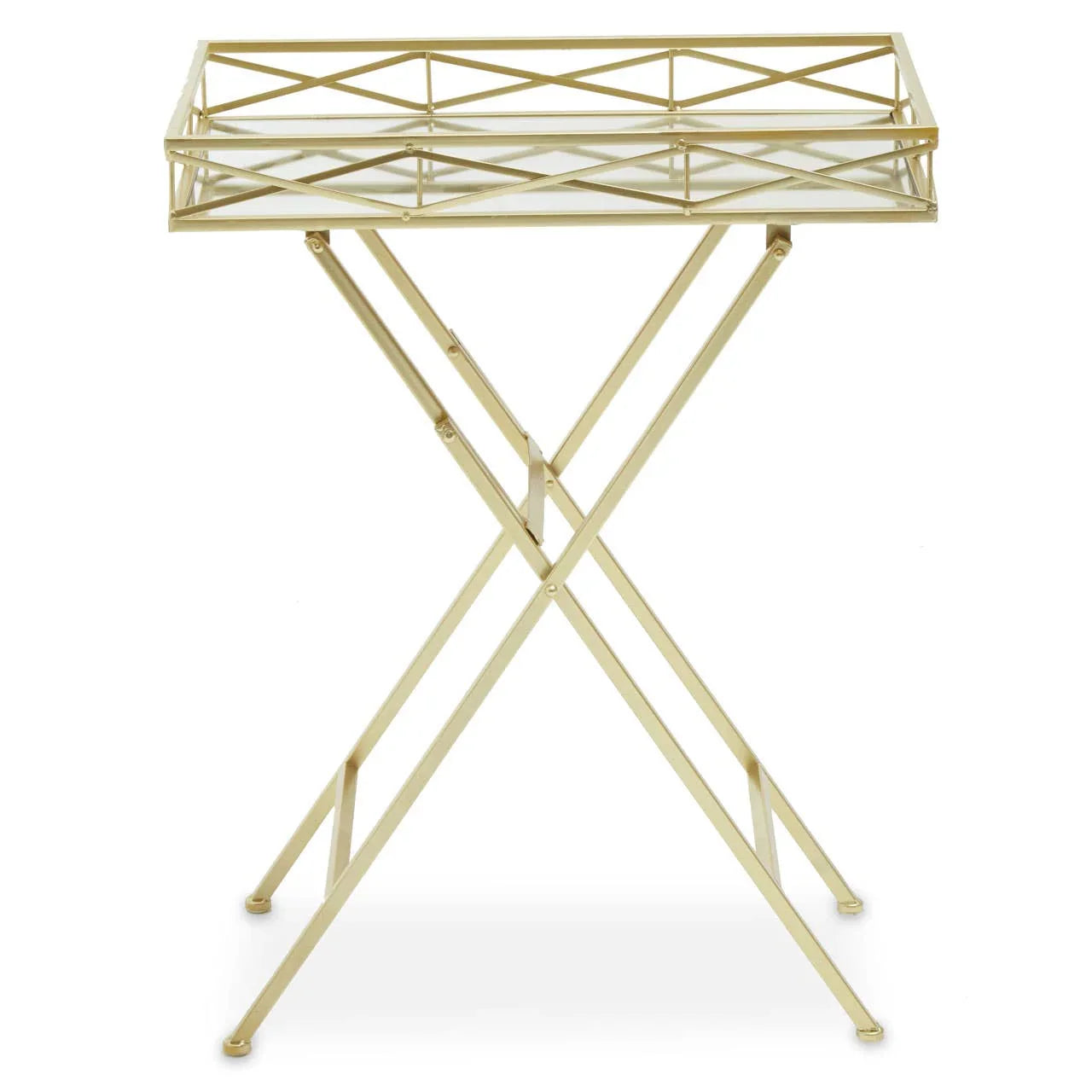 Golden Glam Tray Table