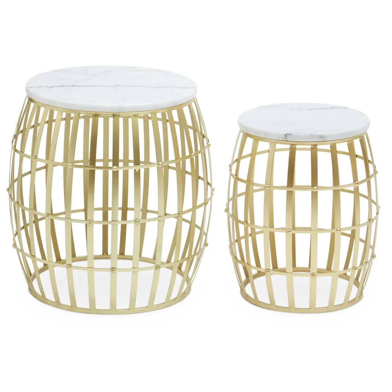 Luxe Marble Side Table Set