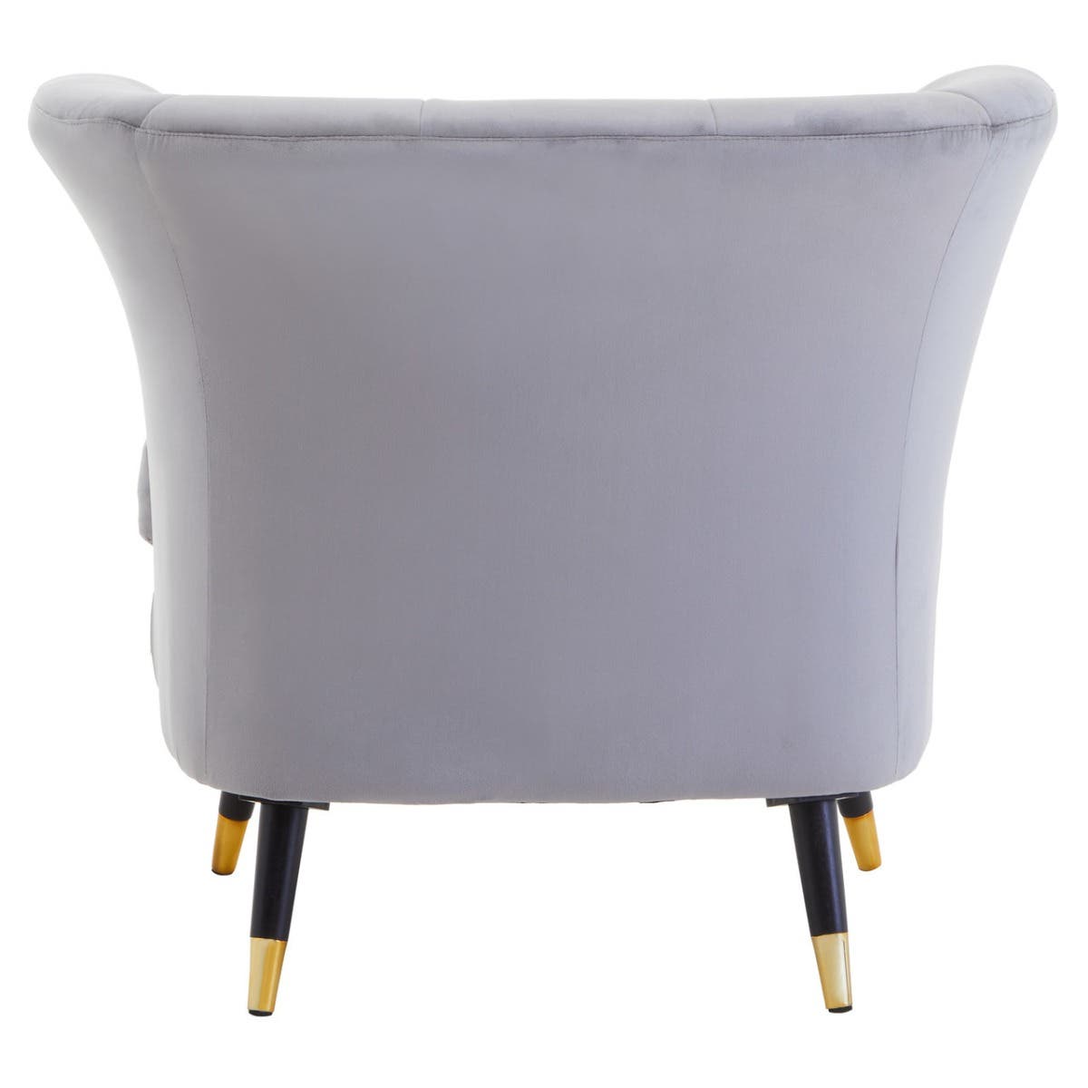 Luxe Grey Velvet Accent Chair