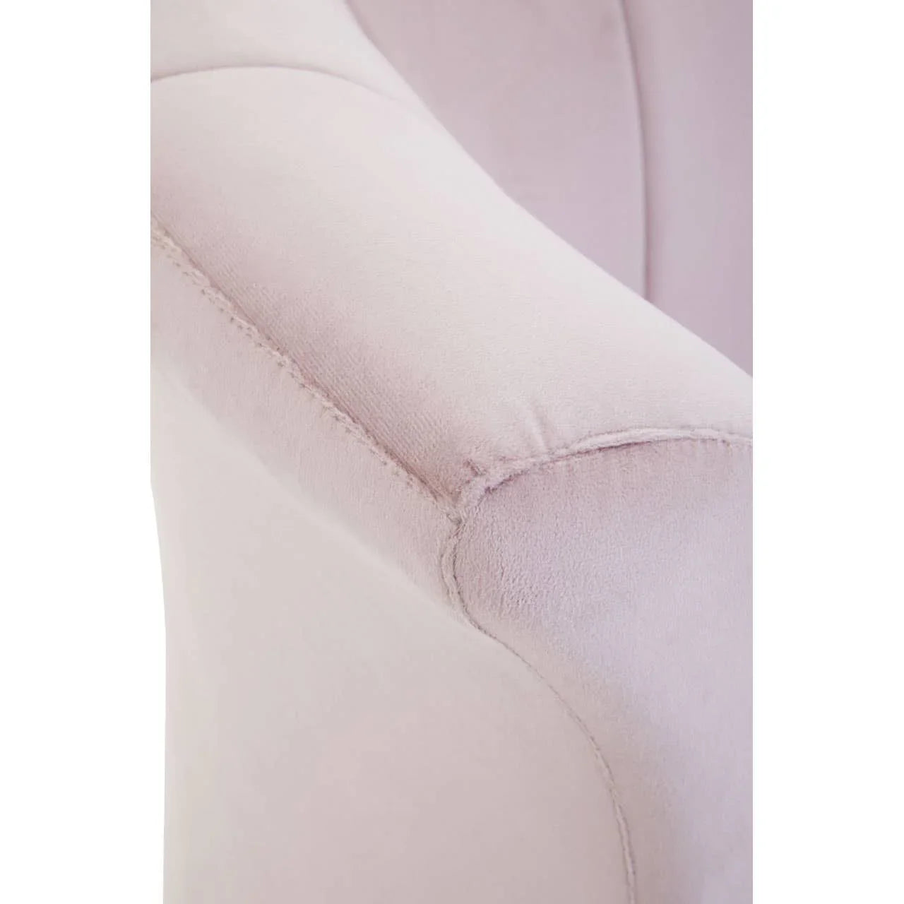 Luxe Pink Scalloped Accent Chair