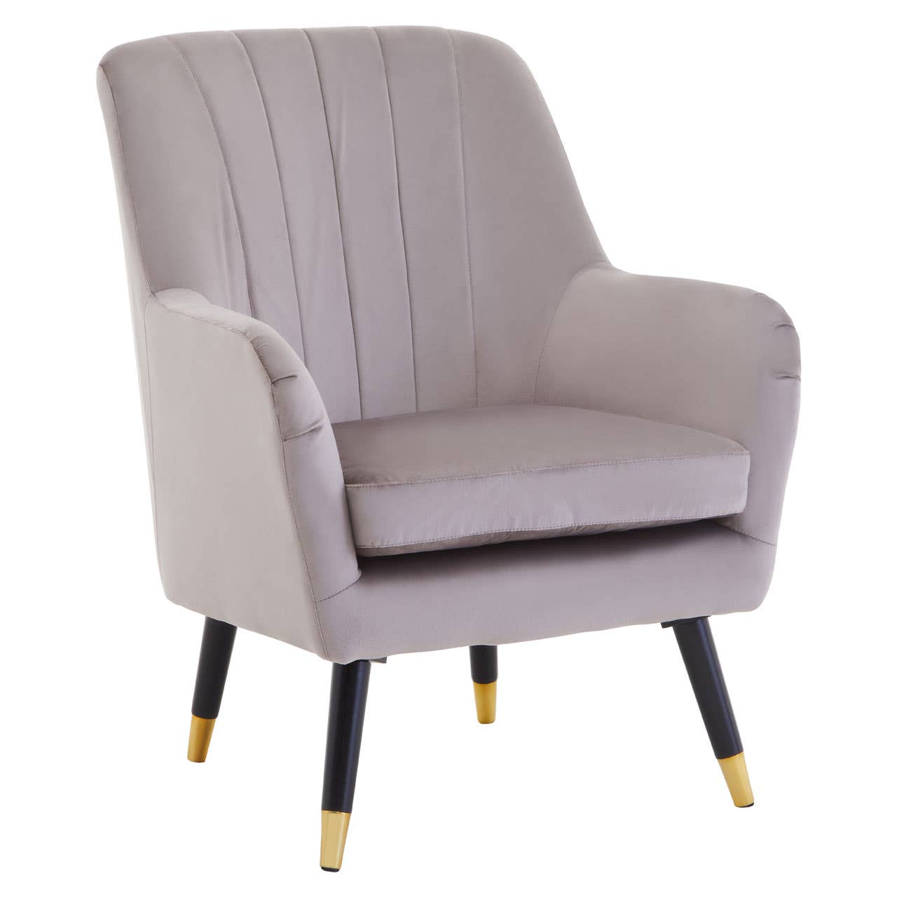 Luxe Velvet Channel Back Chair