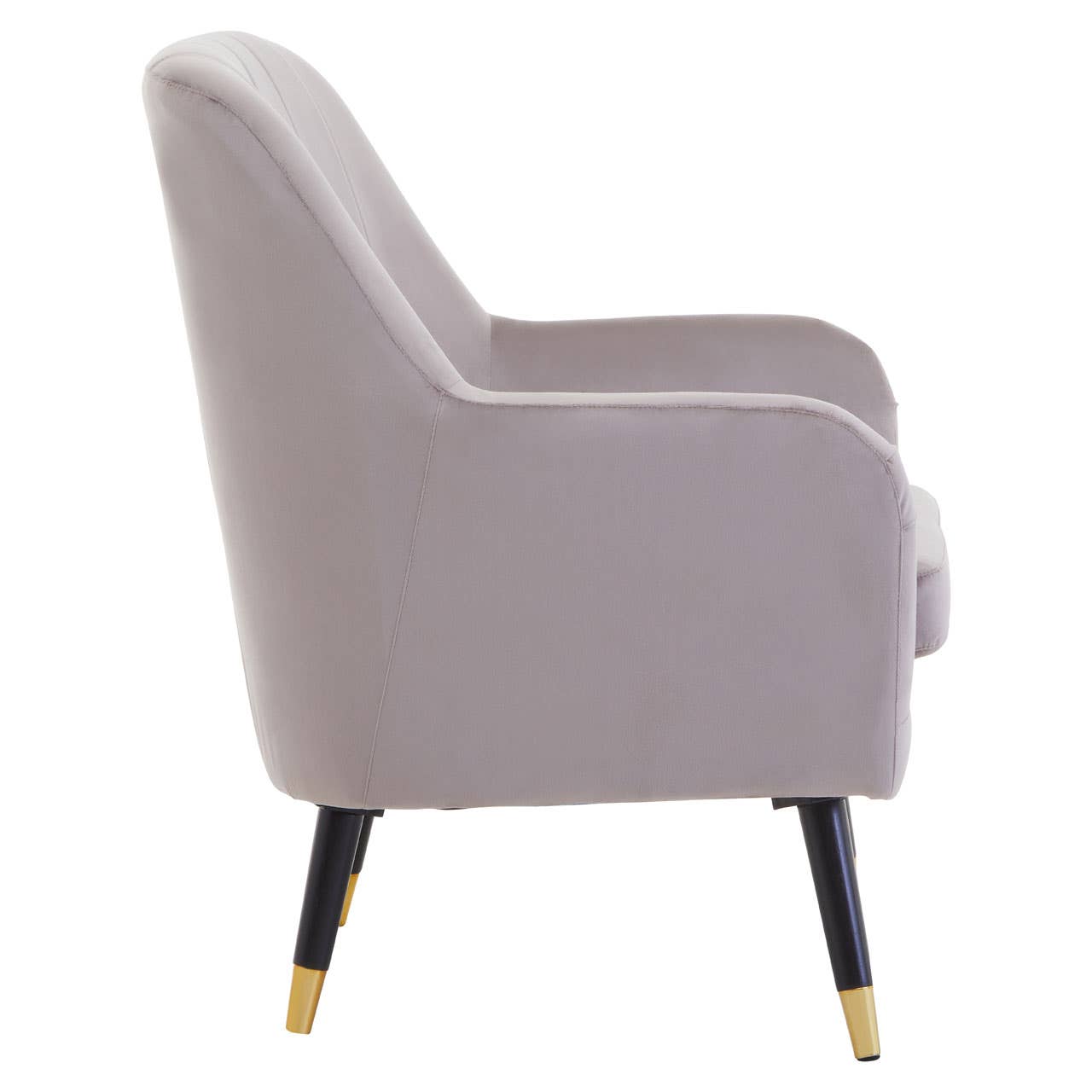 Luxe Velvet Channel Back Chair