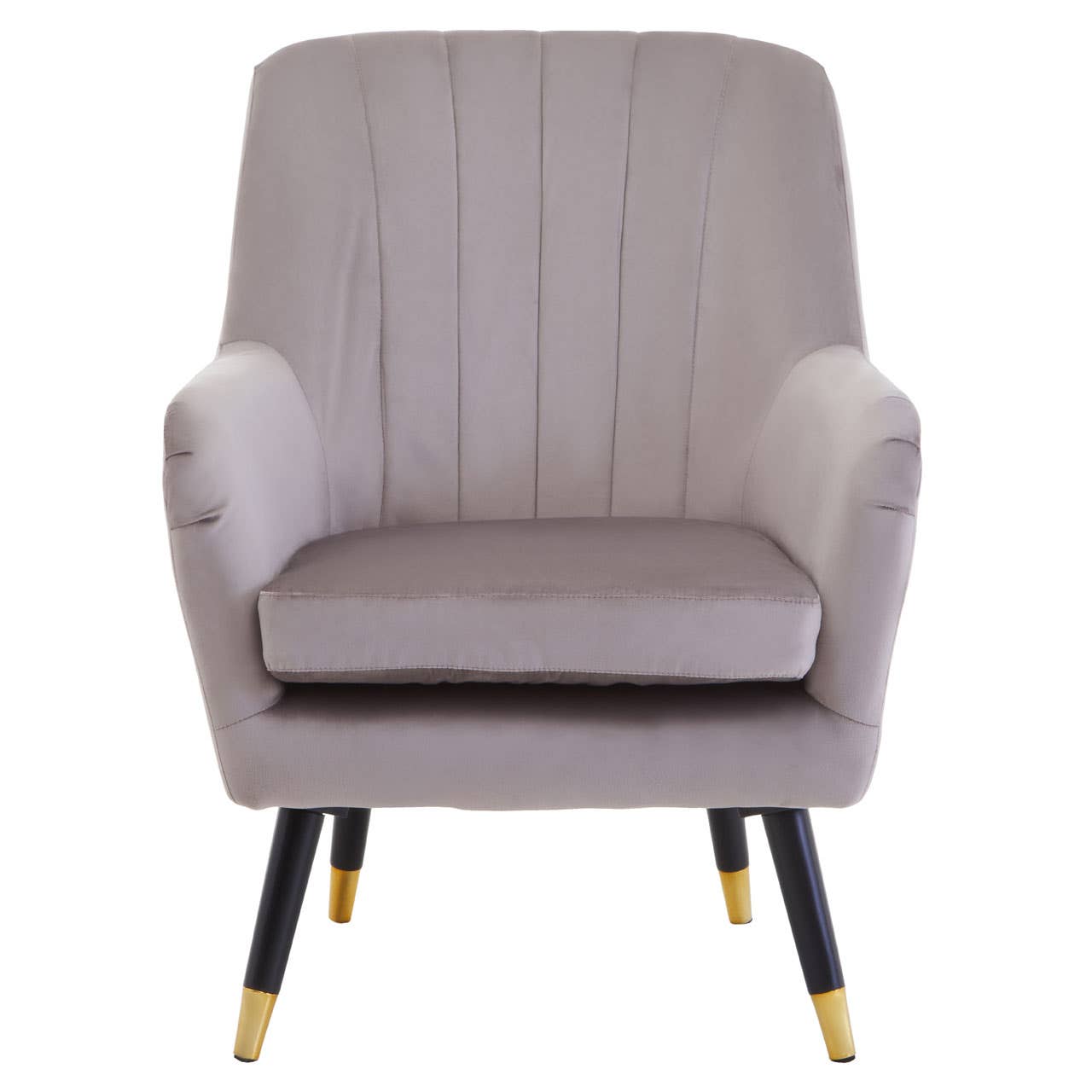 Luxe Velvet Channel Back Chair