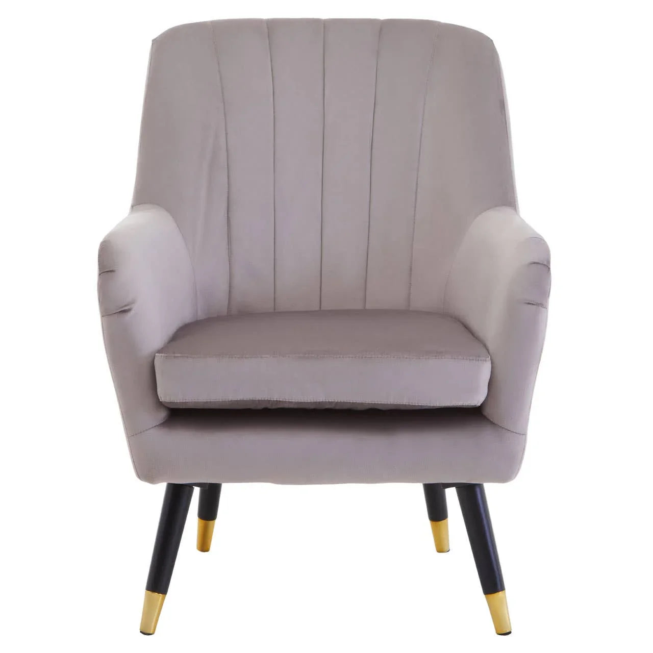 Luxe Velvet Channel Back Chair