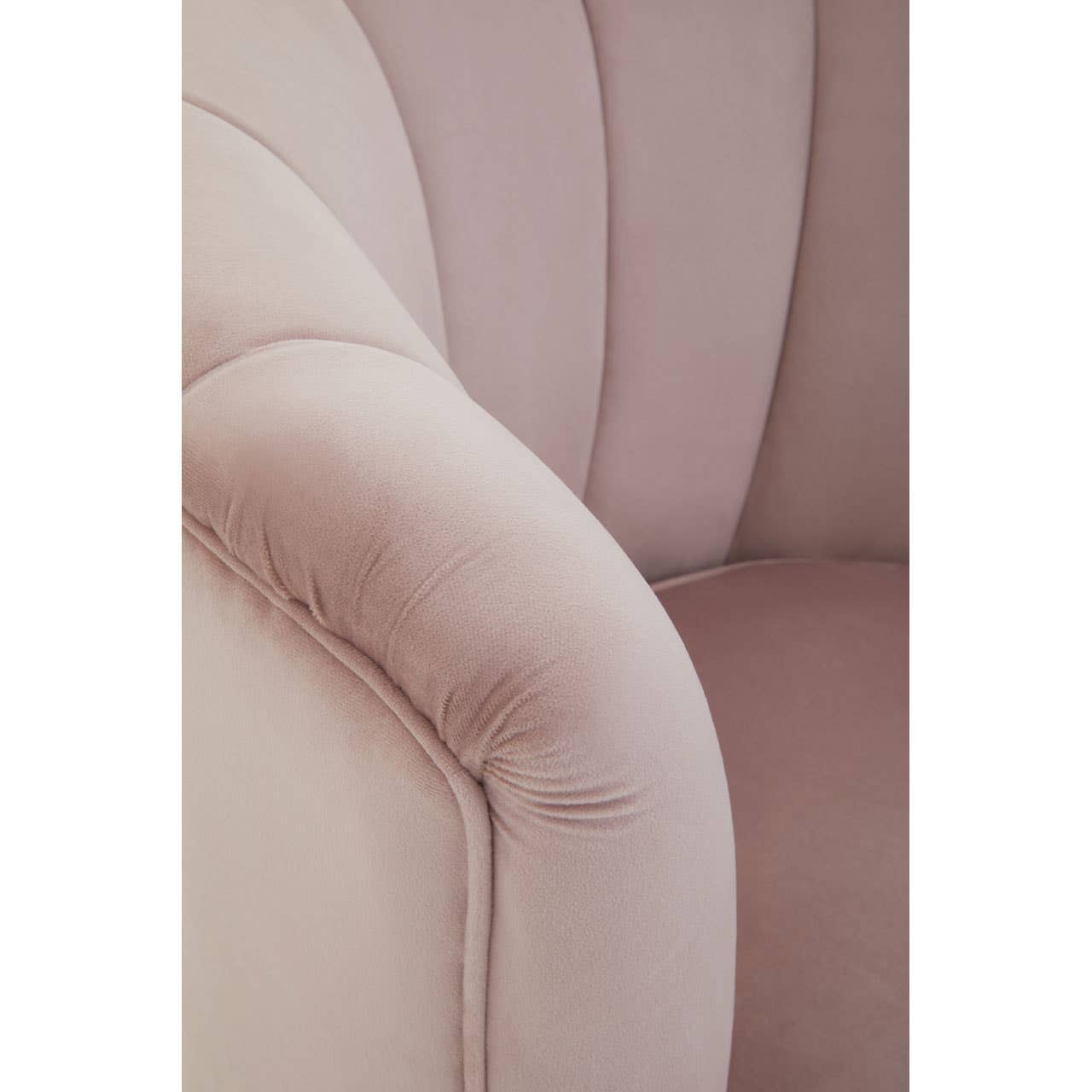 Luxe Pink Velvet Accent Chair