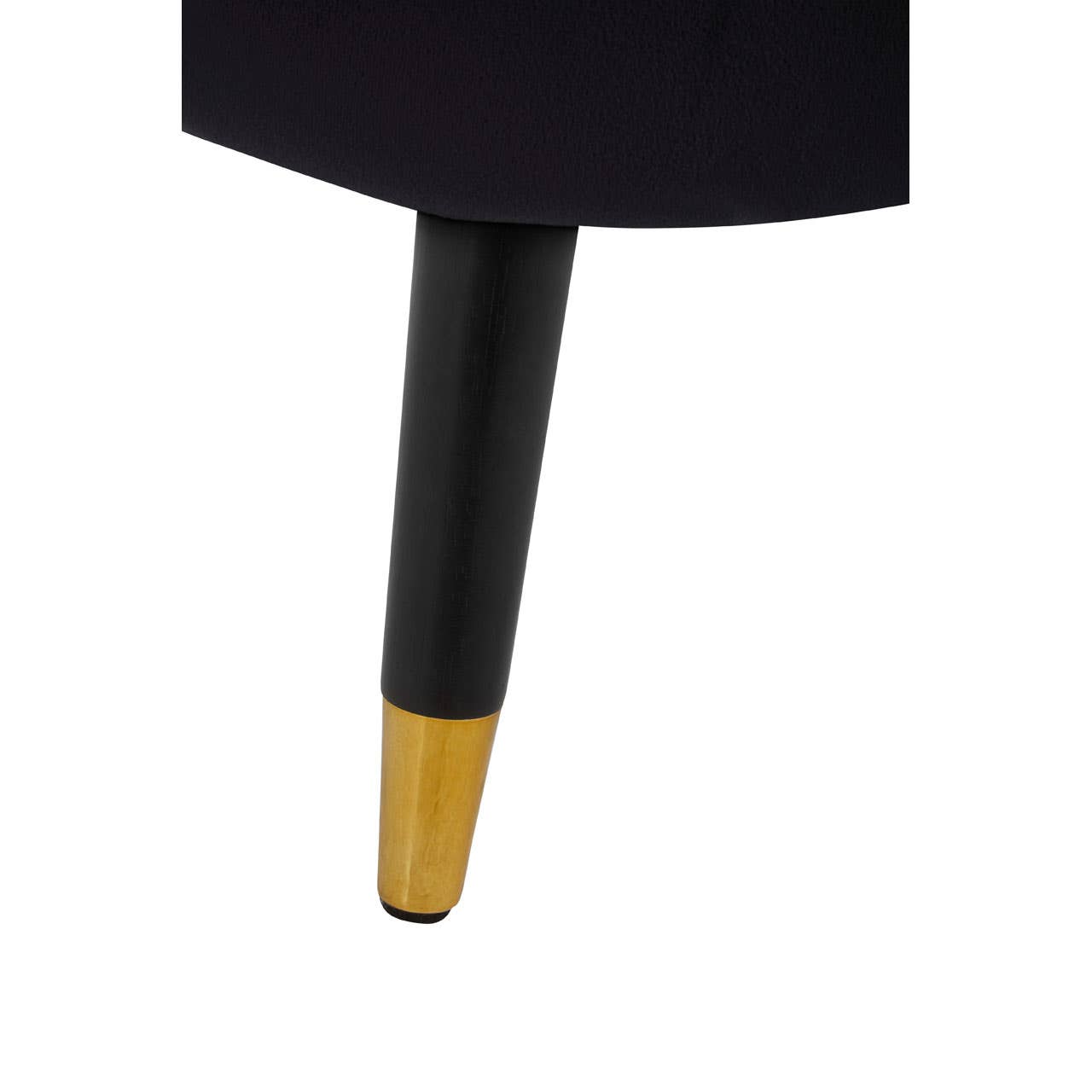 Luxe Black Velvet Accent Chair