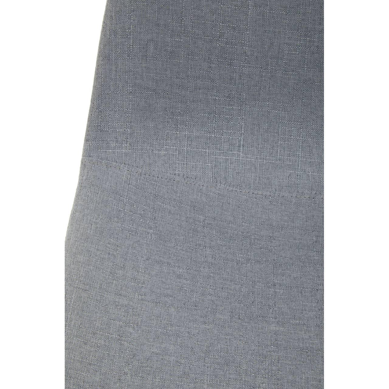 Closeup of grey fabric upholstery on furniture