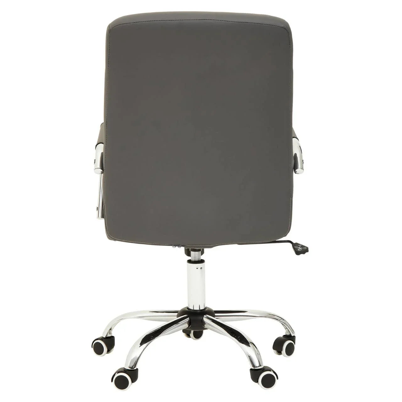 Modern Grey Leather Office Chair
