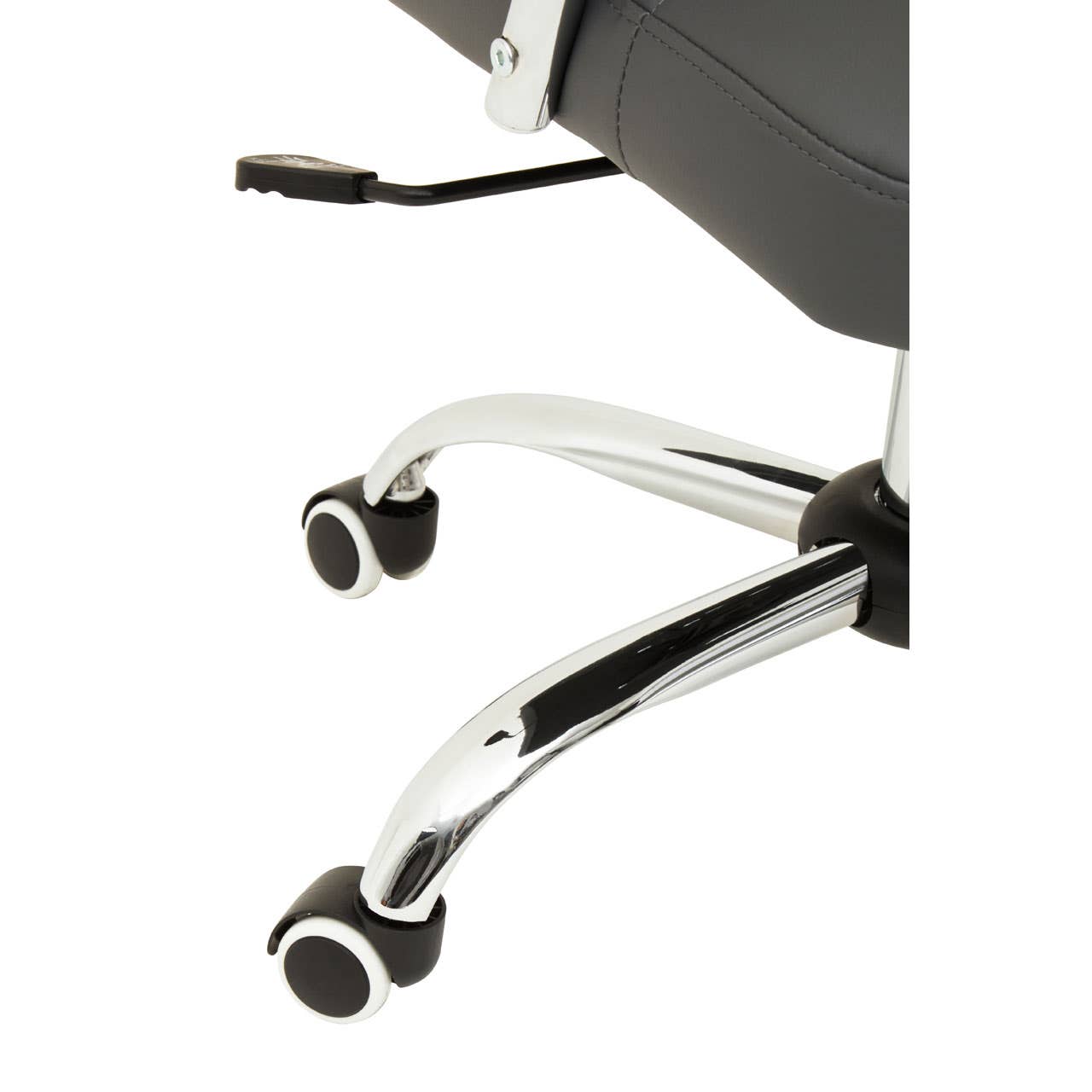 Modern Grey Leather Office Chair