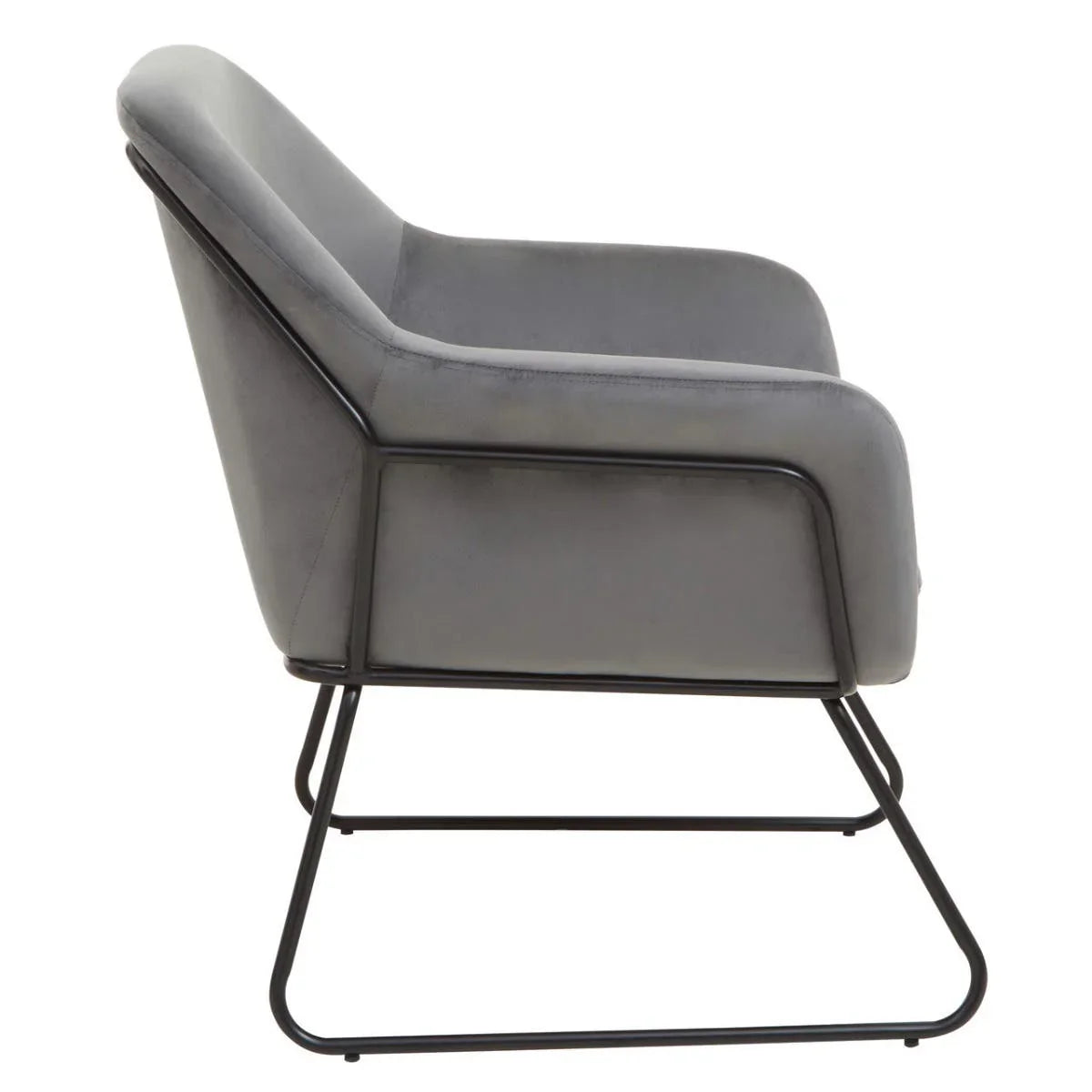 Retro Chic Velvet Armchair