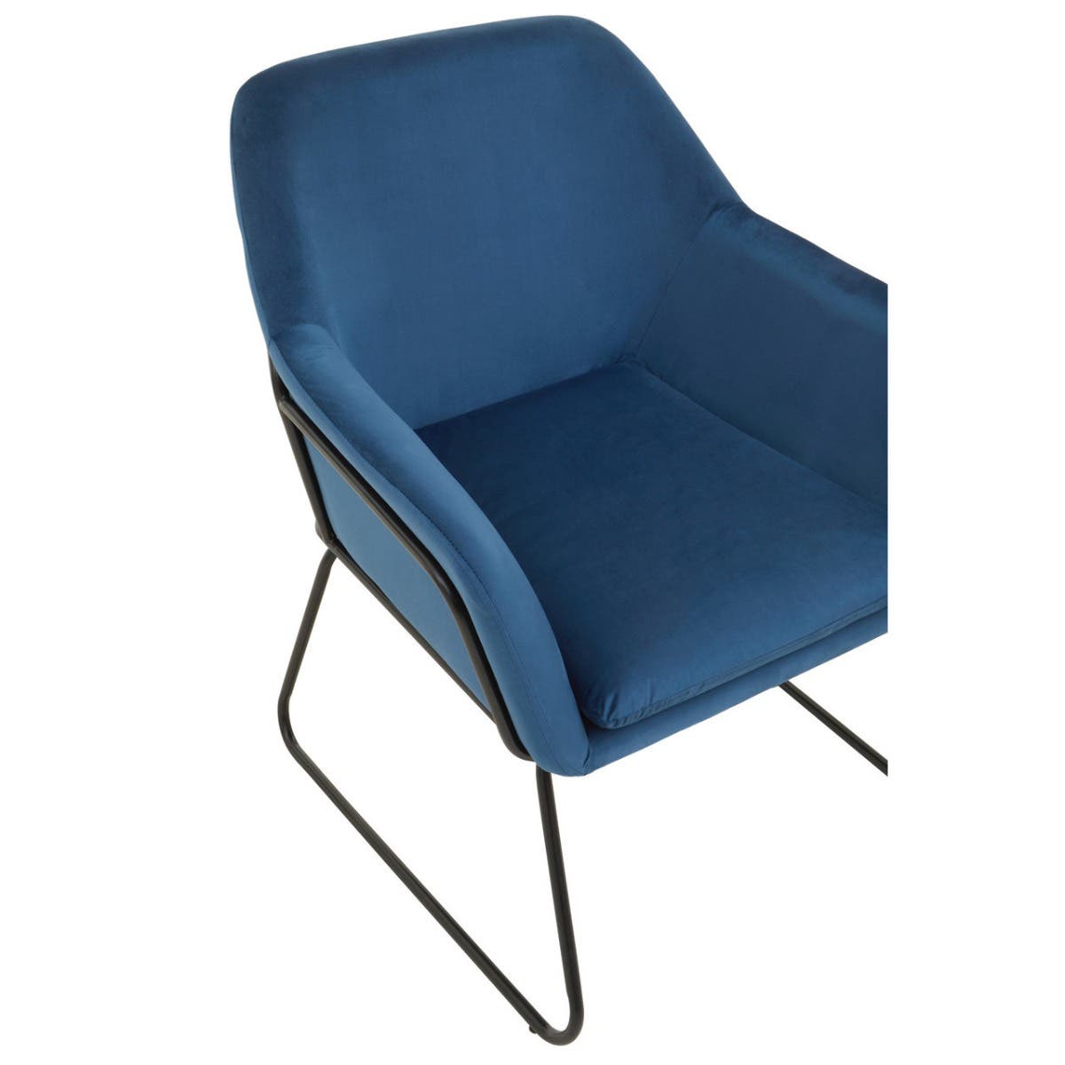 Velvet Sculptural Armchair