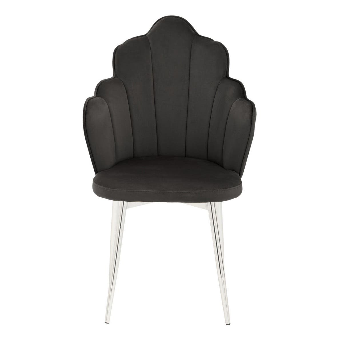 Luxe Black Velvet Dining Chair