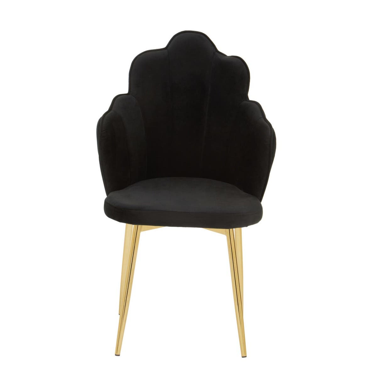 Luxe Black Velvet Dining Chair