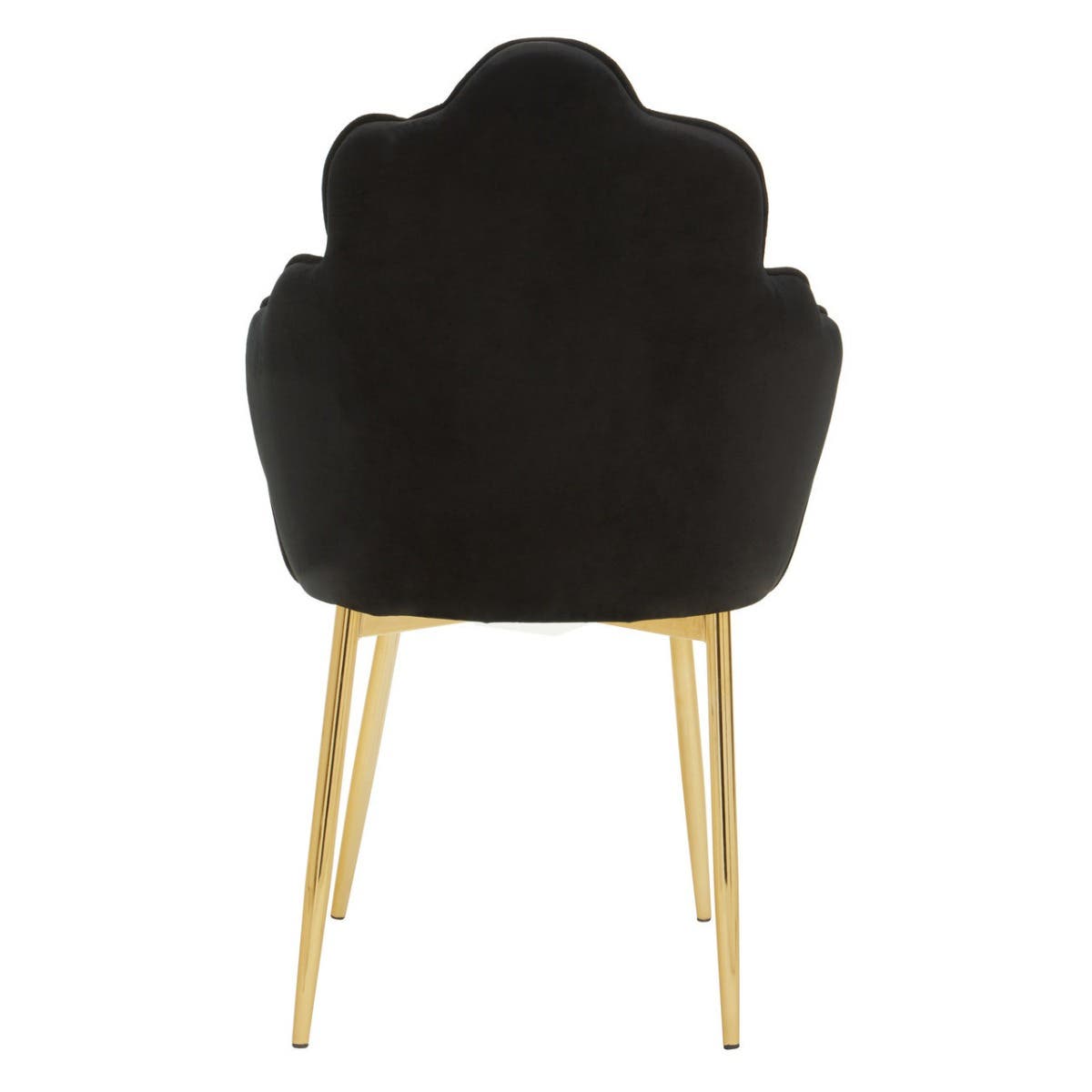 Luxe Black Velvet Dining Chair