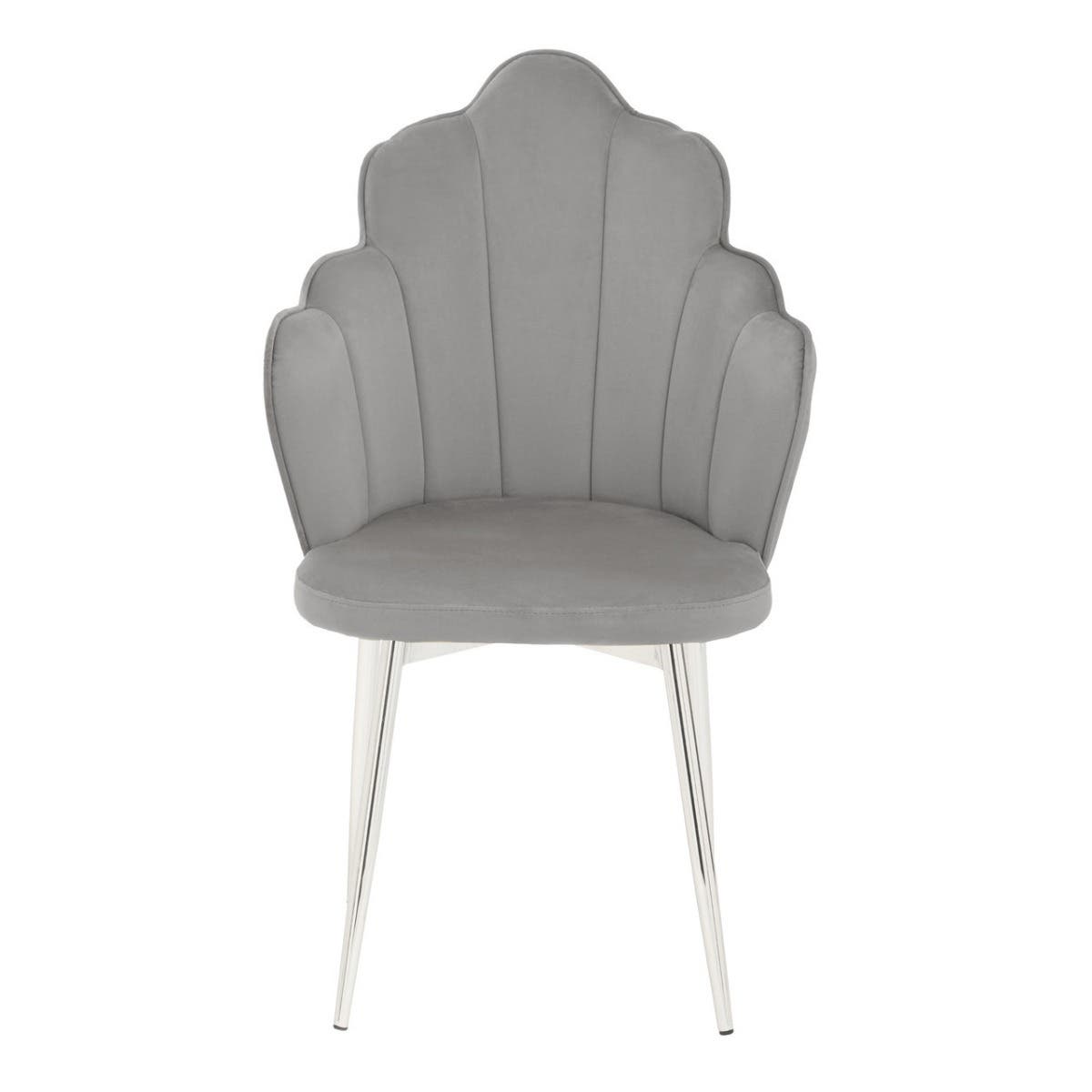 Luxe Scalloped Velvet Dining Chair