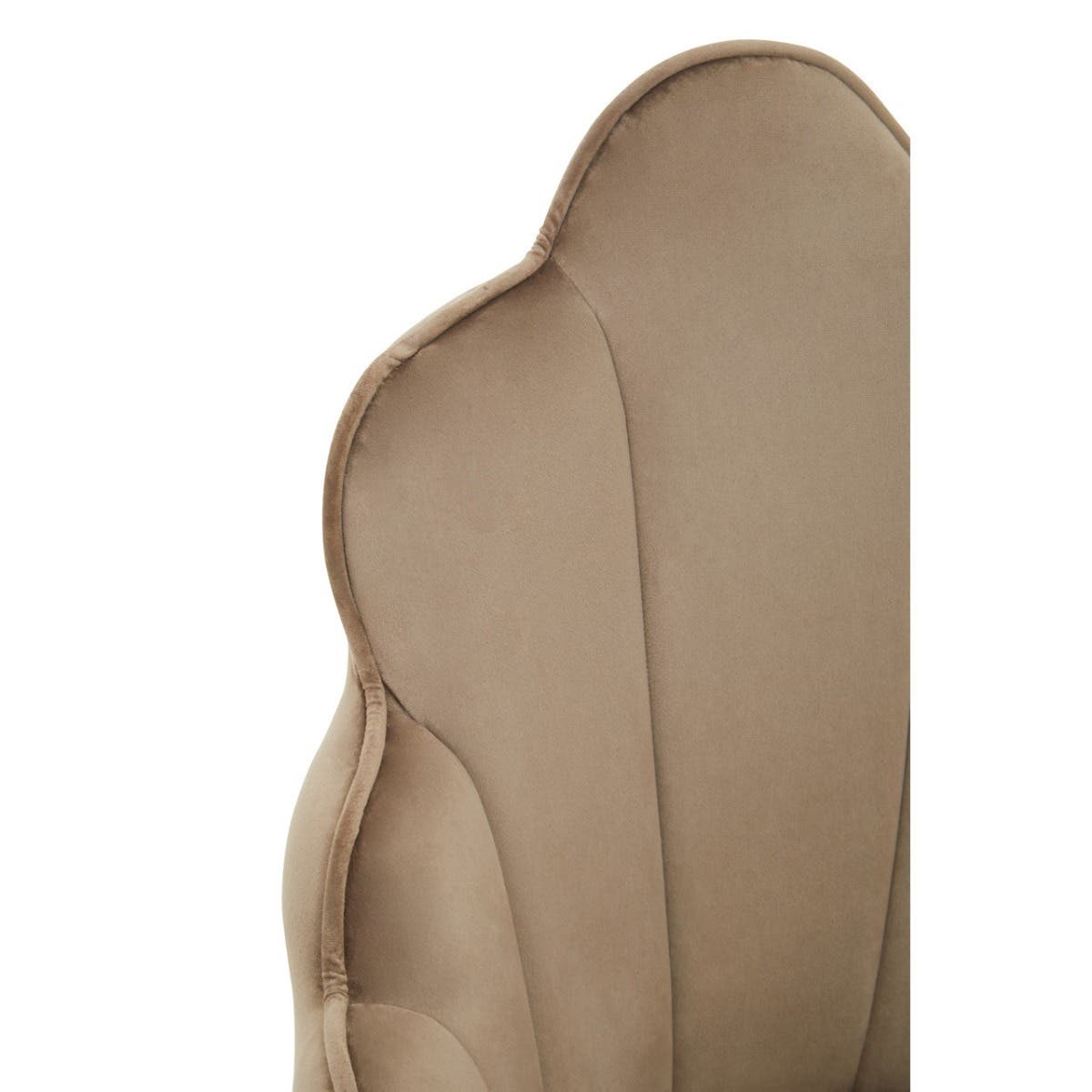 Luxe Scalloped Velvet Dining Chair