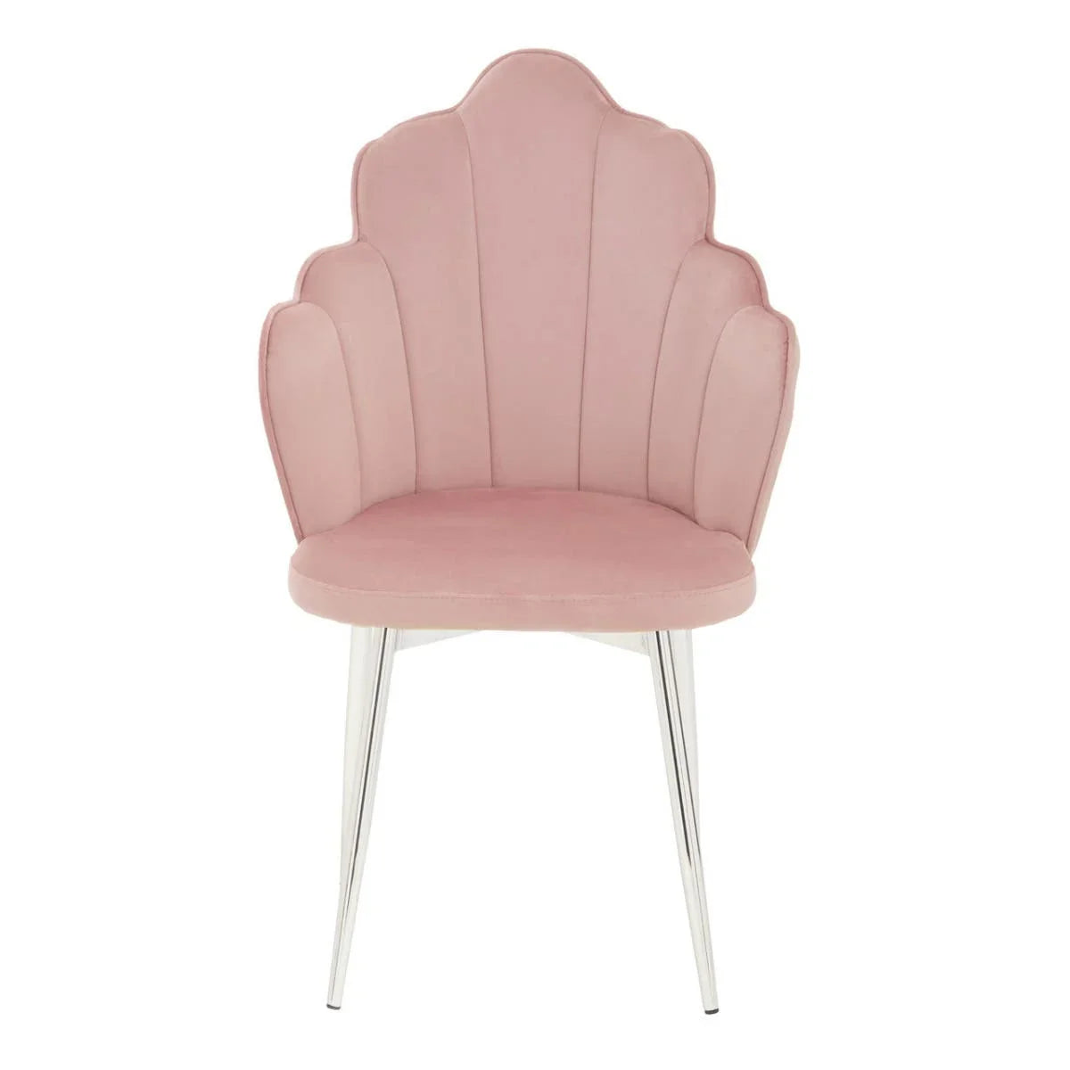Luxe Pink Velvet Dining Chair