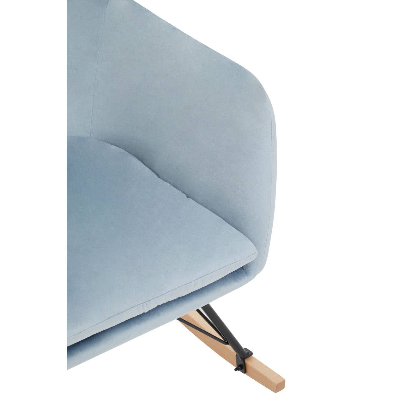 Luxe Blue Velvet Rocker