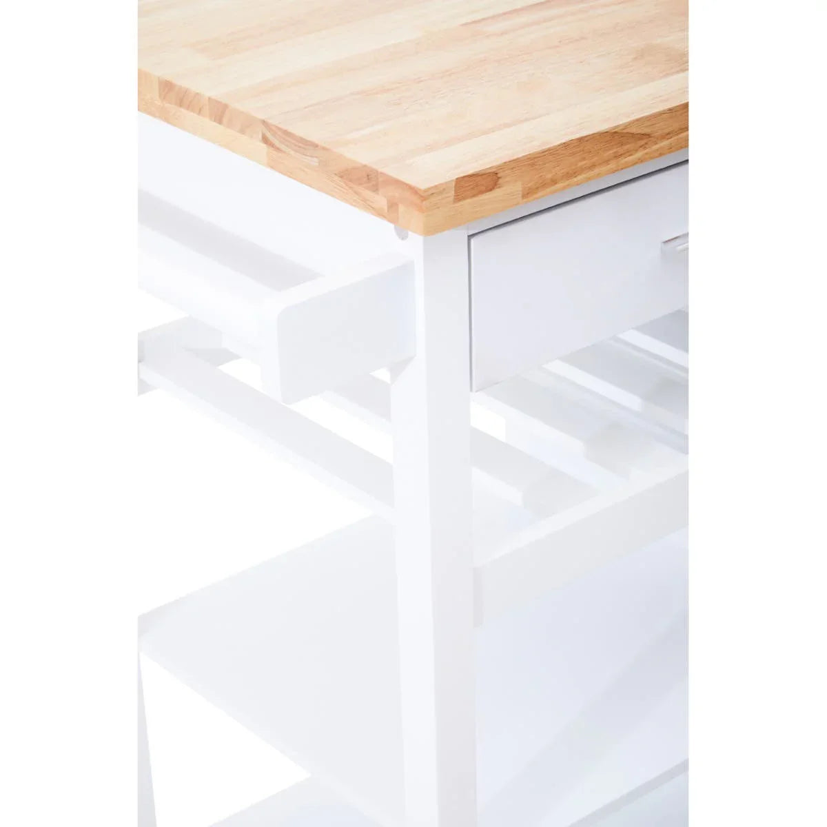 Sleek Kitchen Storage Cart