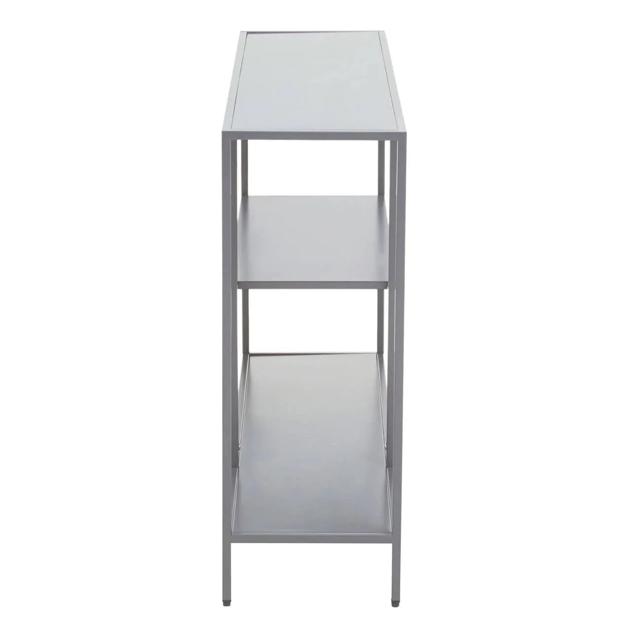 Title Grey Metal Console Table
