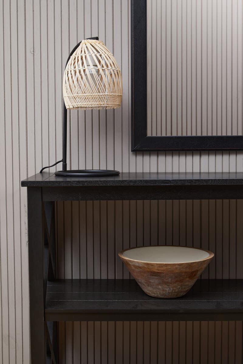 Black Wood X-Frame Bookcase