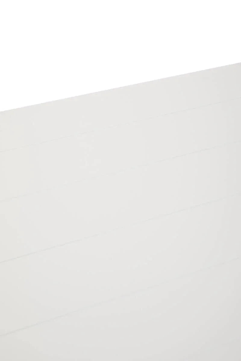 White panel board detail with horizontal line texture for furniture or wall decor