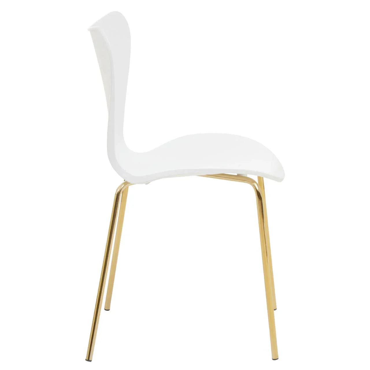 Modern White and Gold Chair