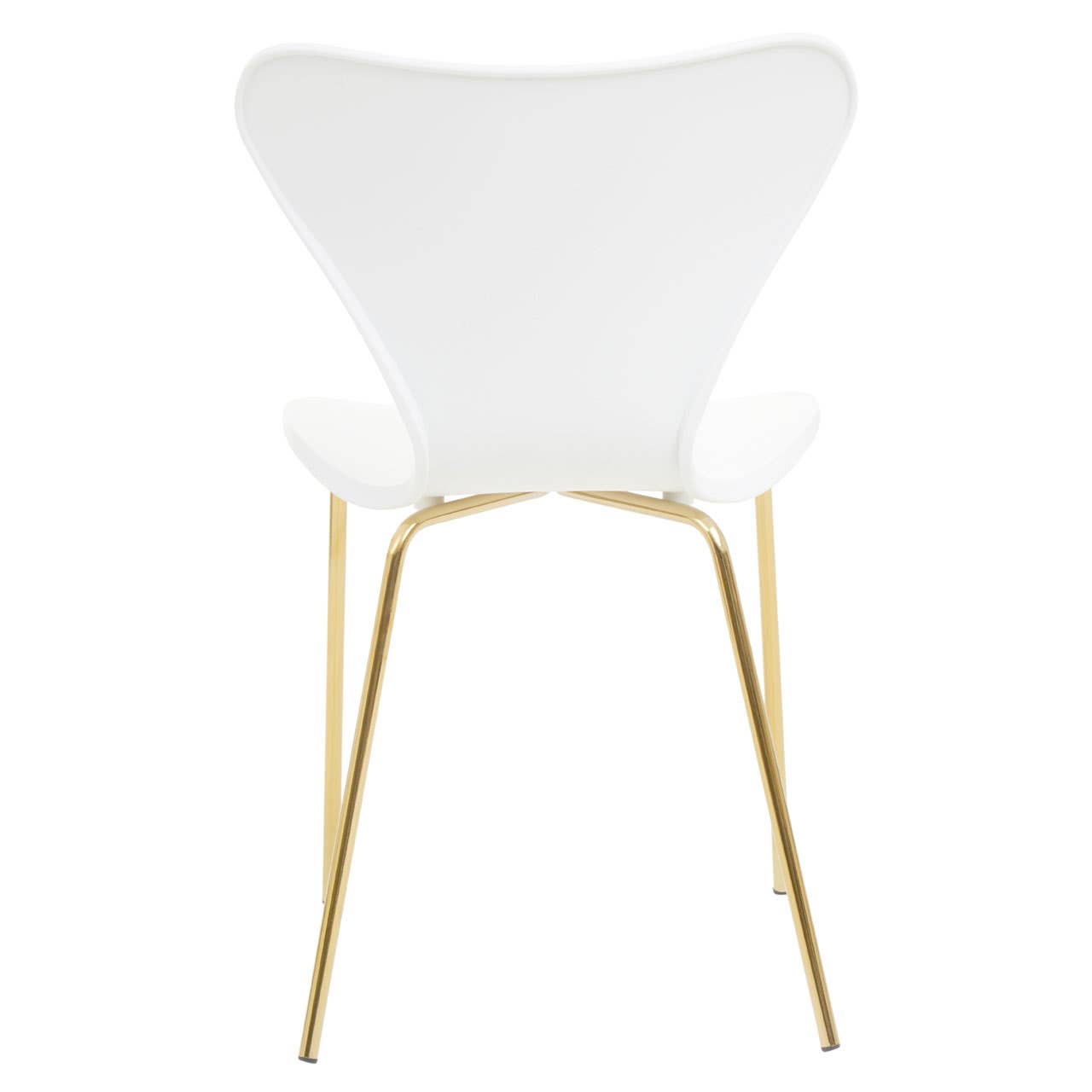 Modern White and Gold Chair