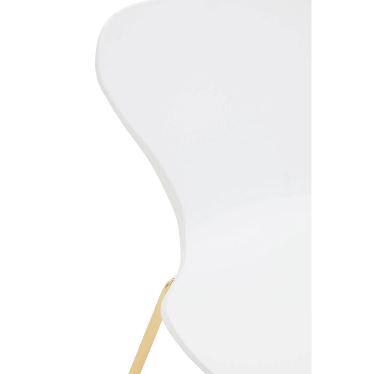 Modern White and Gold Chair