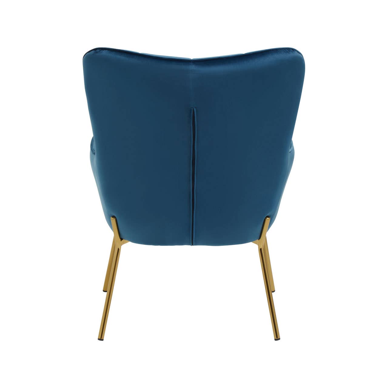 Luxe Blue Velvet Accent Chair
