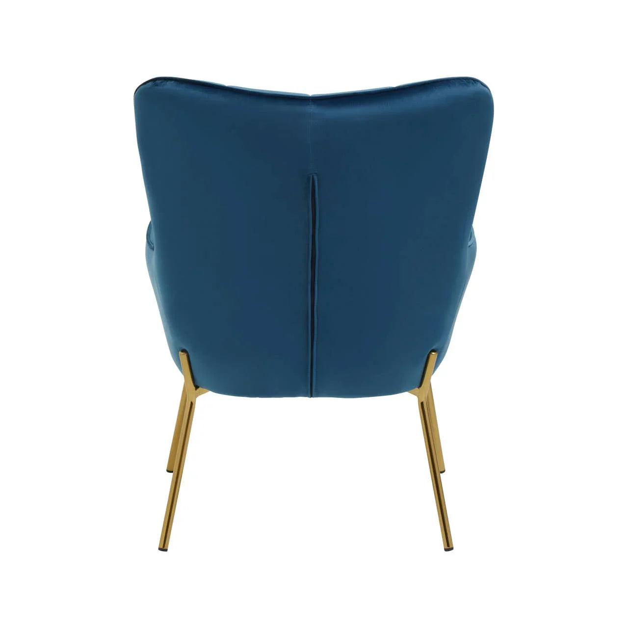 Luxe Blue Velvet Accent Chair