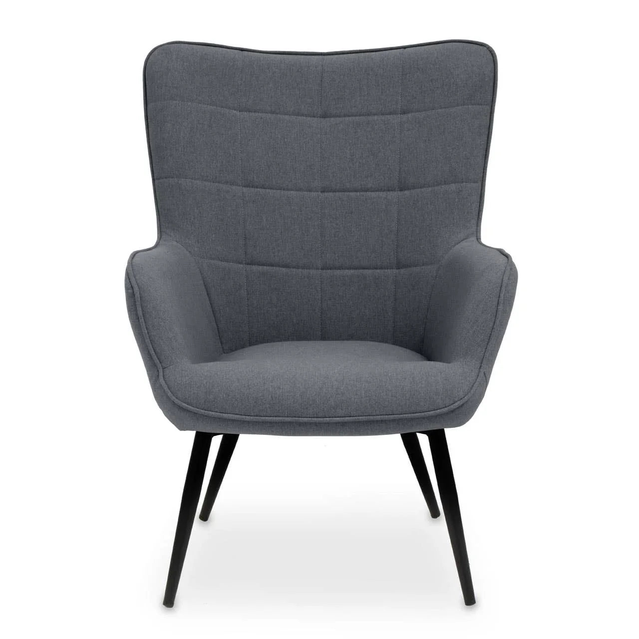 Modern Grey Fabric Accent Chair