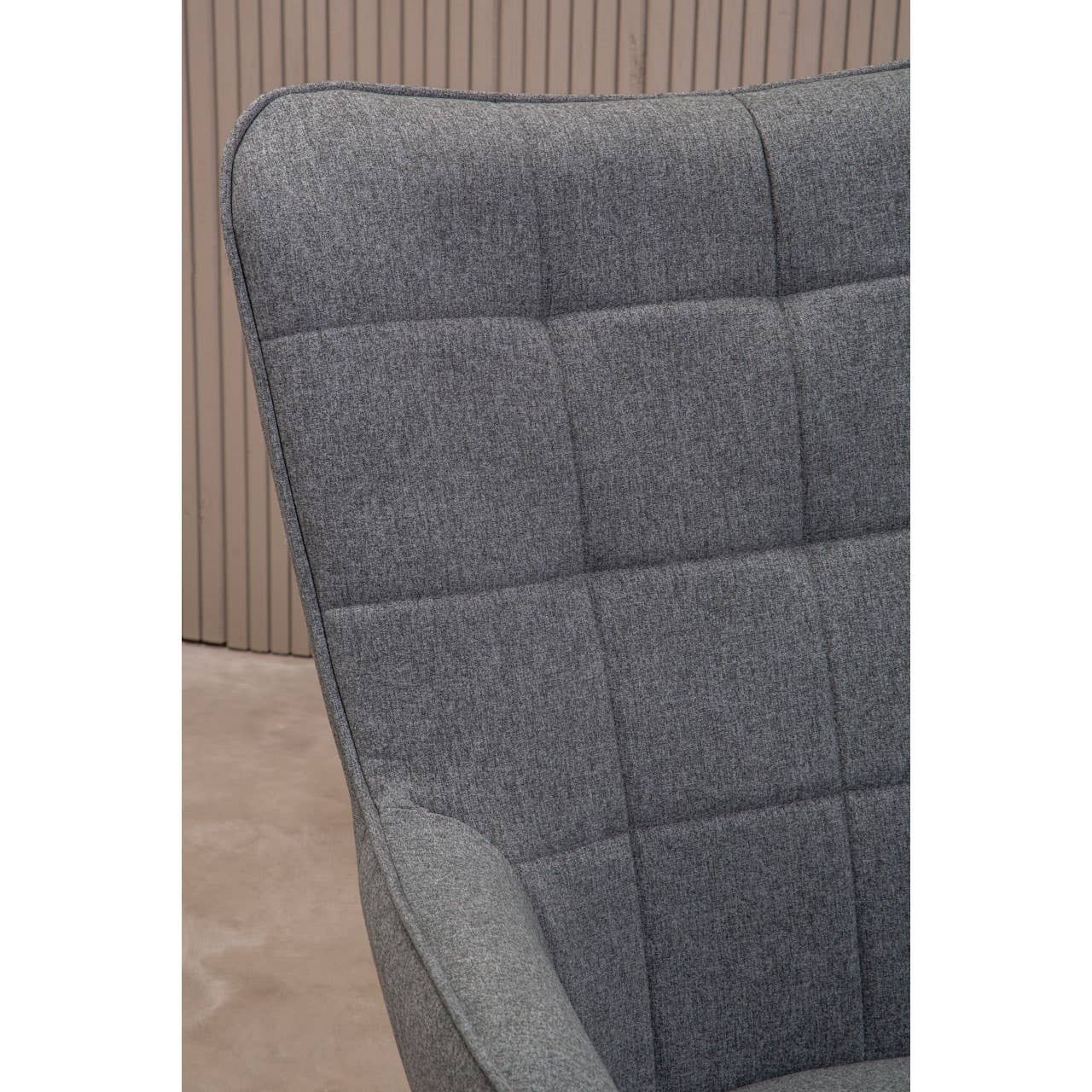 Modern Grey Fabric Accent Chair