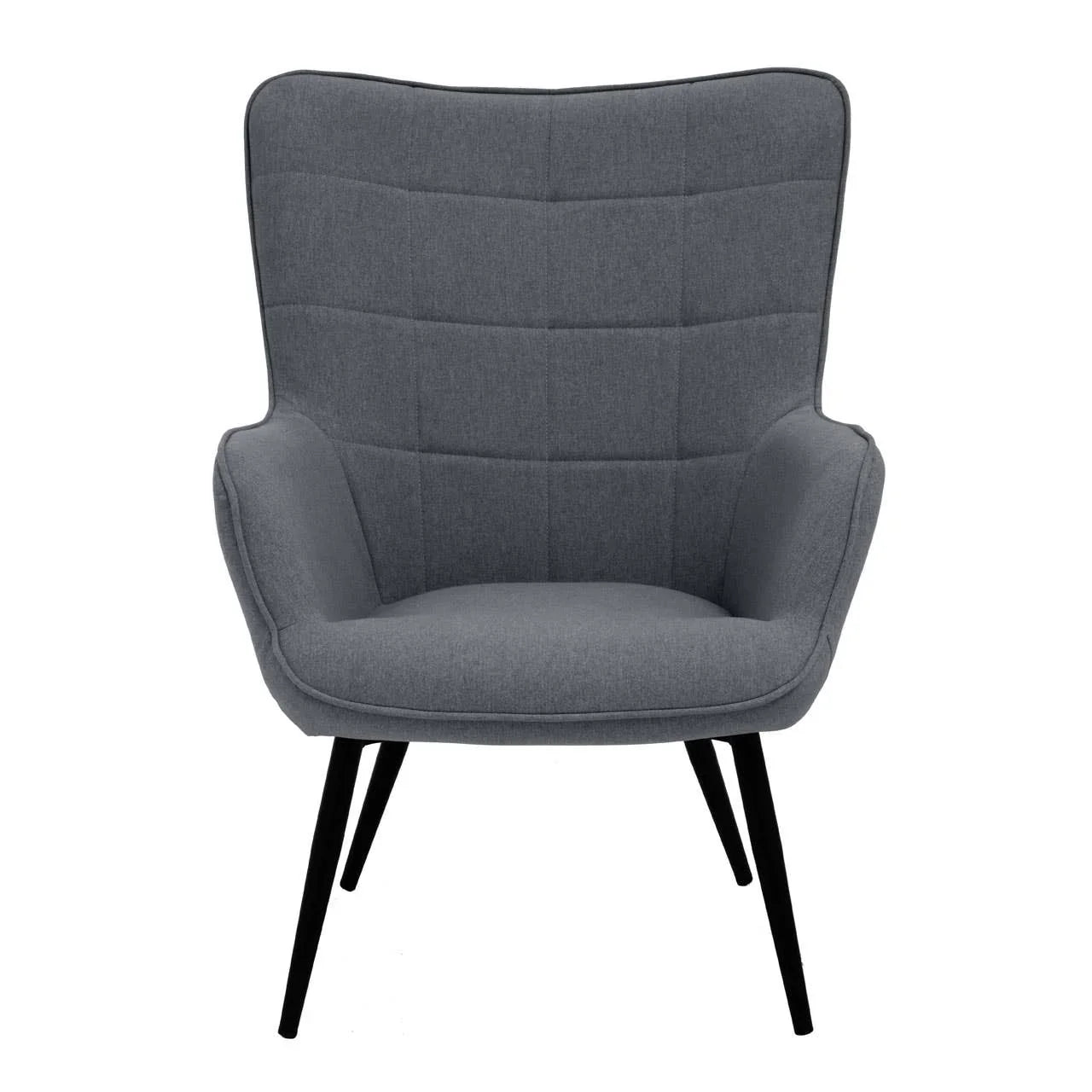 Modern Grey Fabric Accent Chair