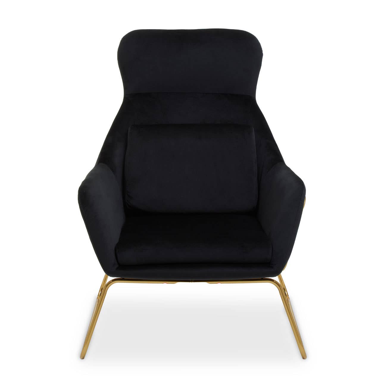 Luxe Black Velvet Lounge Chair