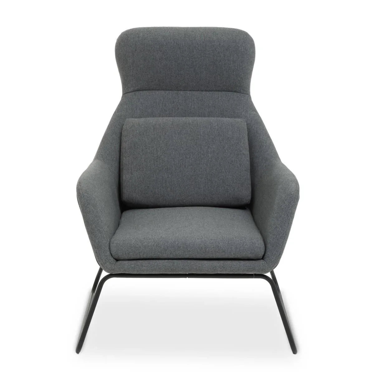 Cozy Grey Fabric Accent Chair