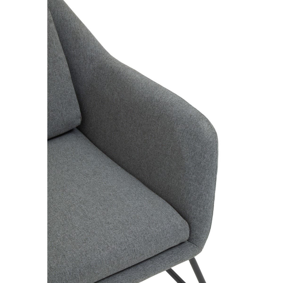 Cozy Grey Fabric Accent Chair