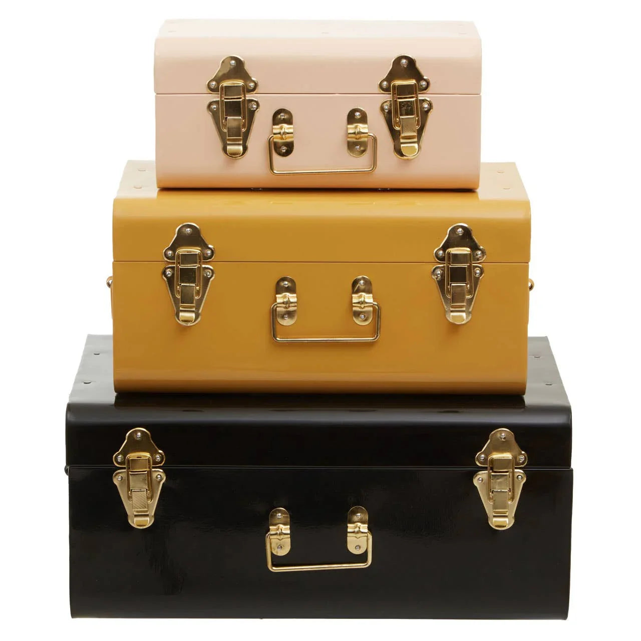 Parley Set of Three Assorted Storage Trunks