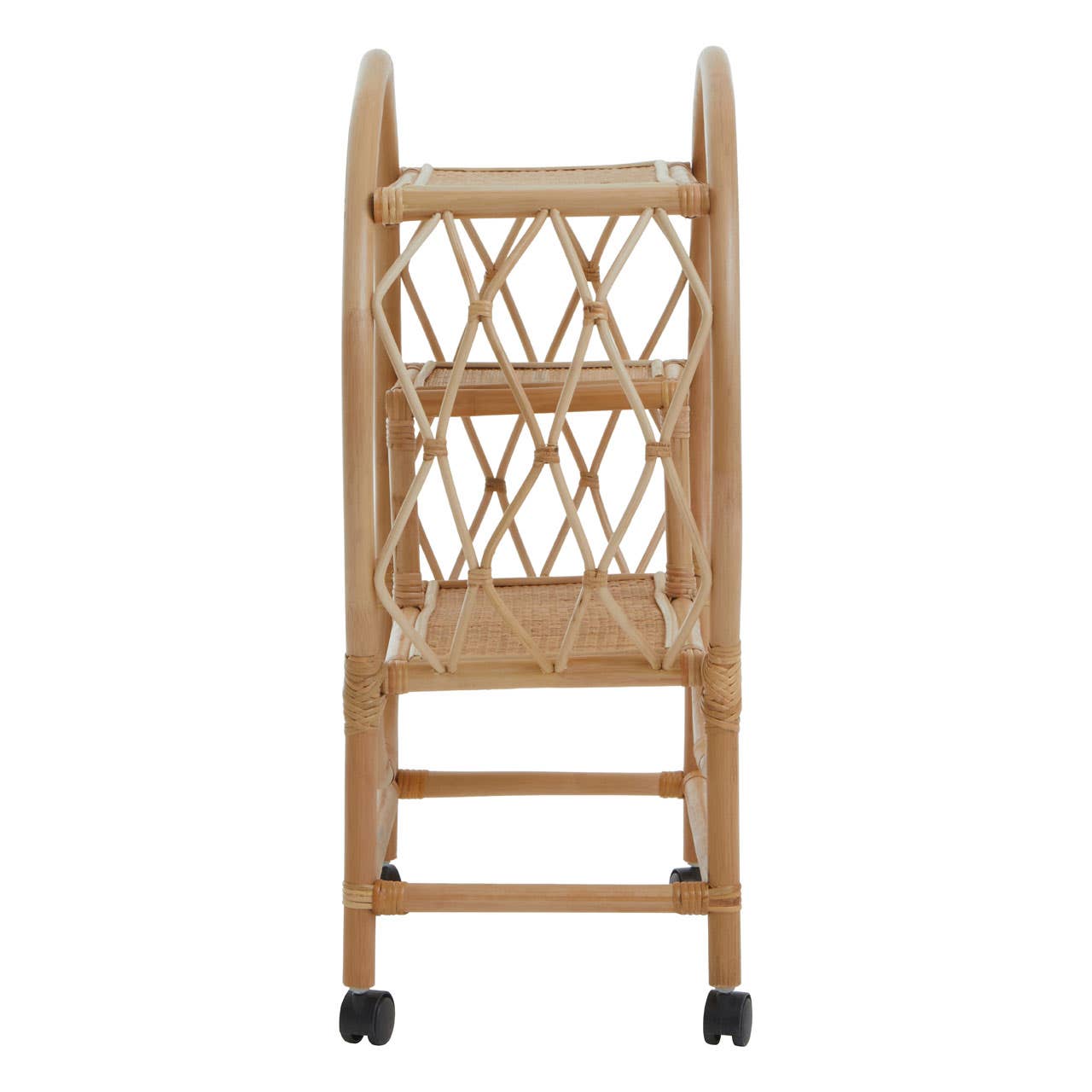 Rattan Circular Bar Trolley