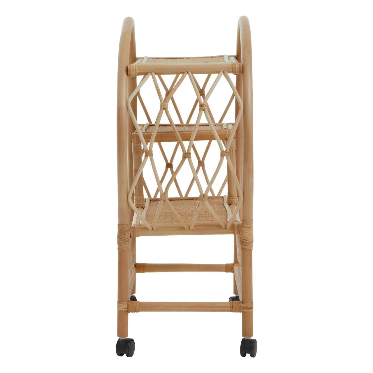 Rattan Circular Bar Trolley
