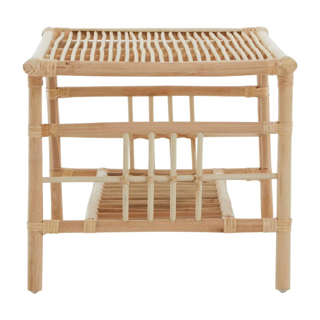 Rattan Coffee Table with Shelf