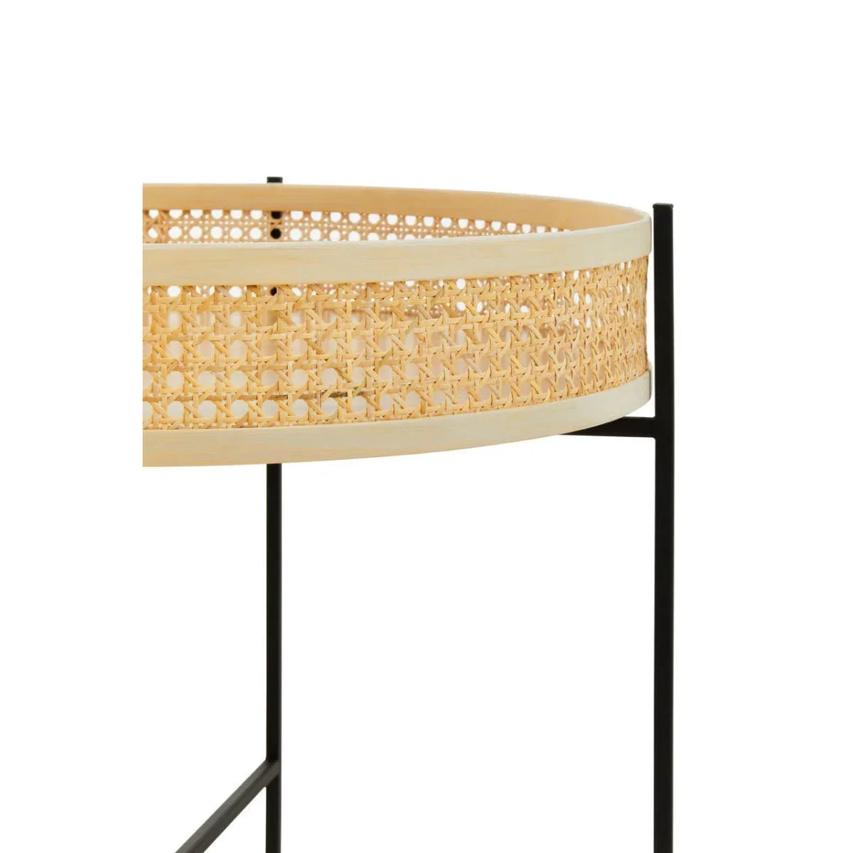 Rattan Cross Base Coffee Table