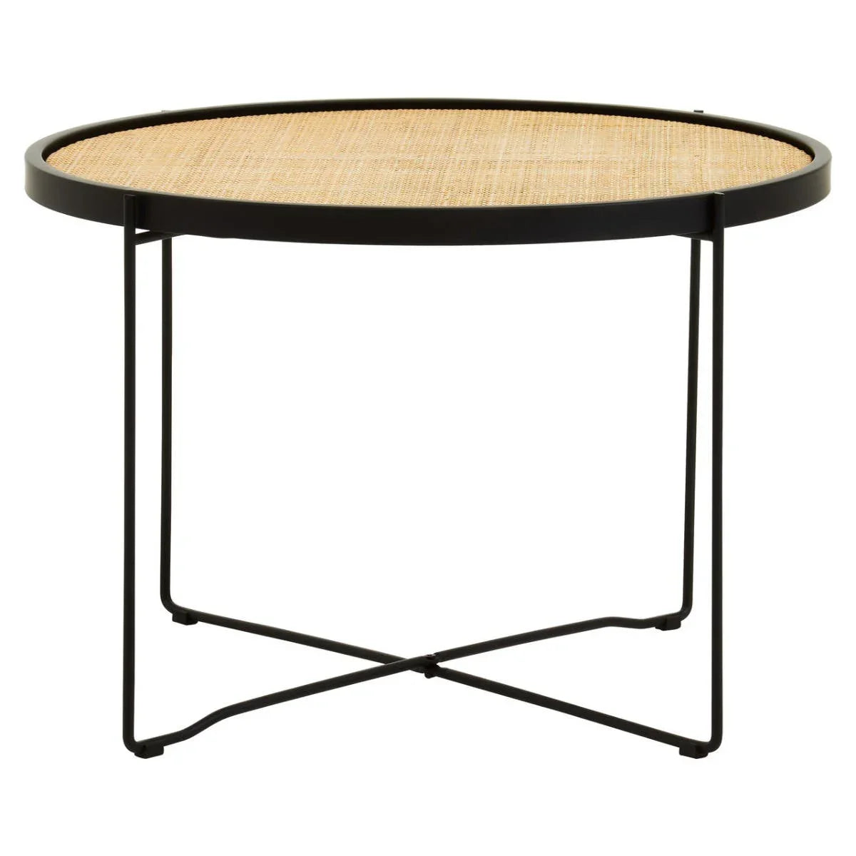 Rattan & Metal Coffee Table