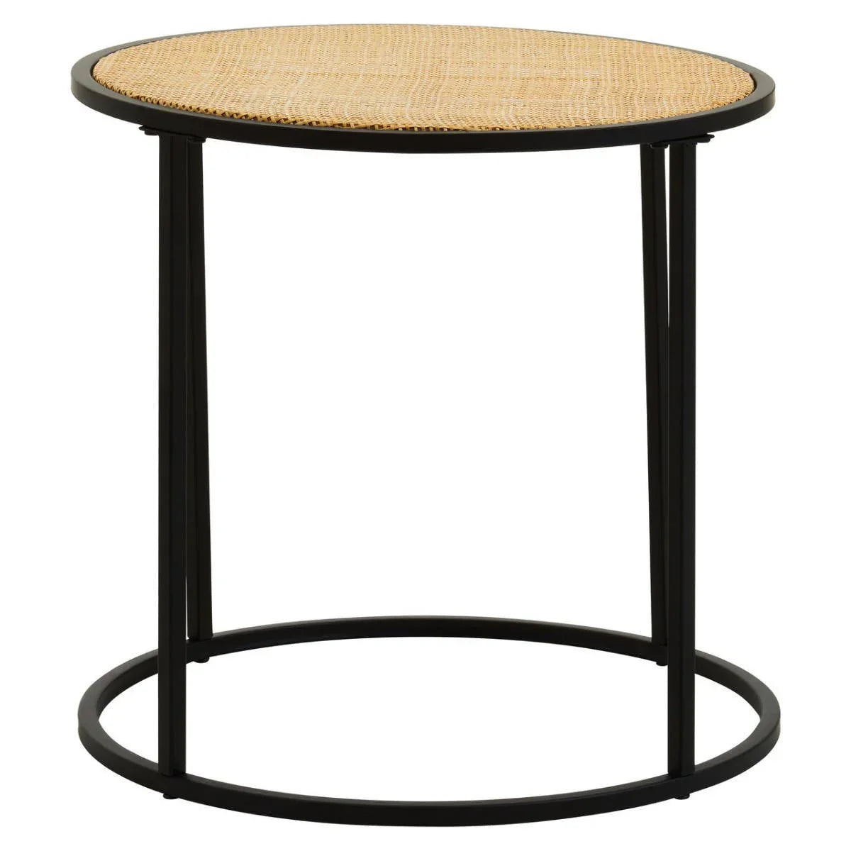 Rattan Metal Side Table