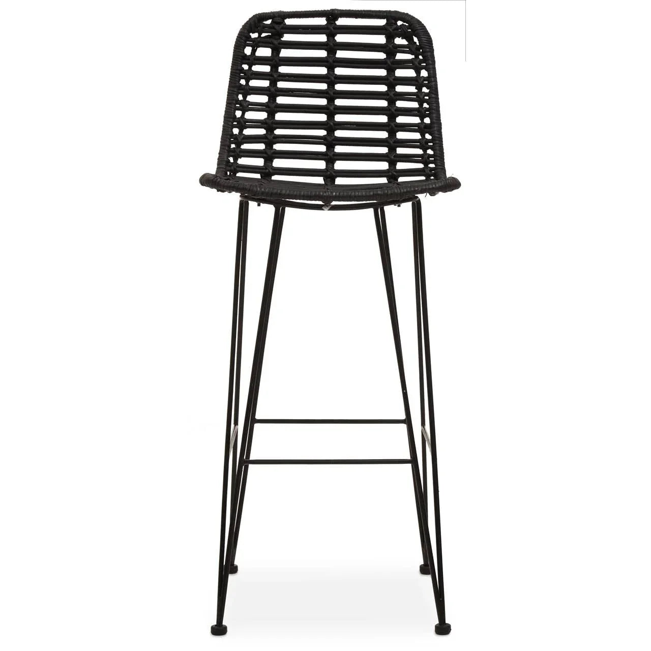 Sleek Rattan Bar Chair