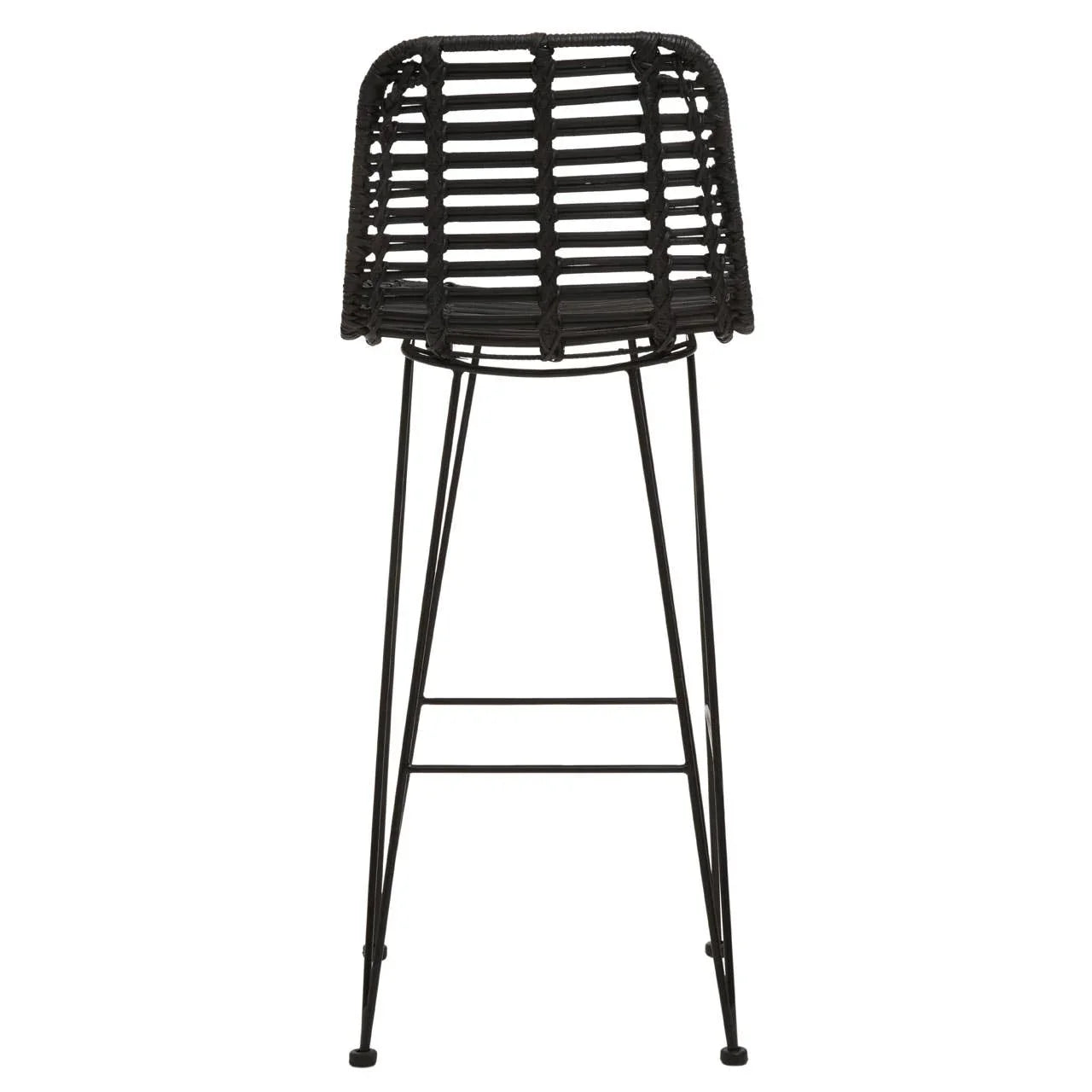 Sleek Rattan Bar Chair